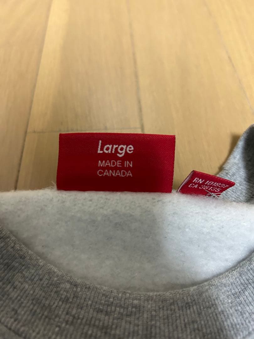 トップス Supreme Box Logo Crewneck Heather Grey L