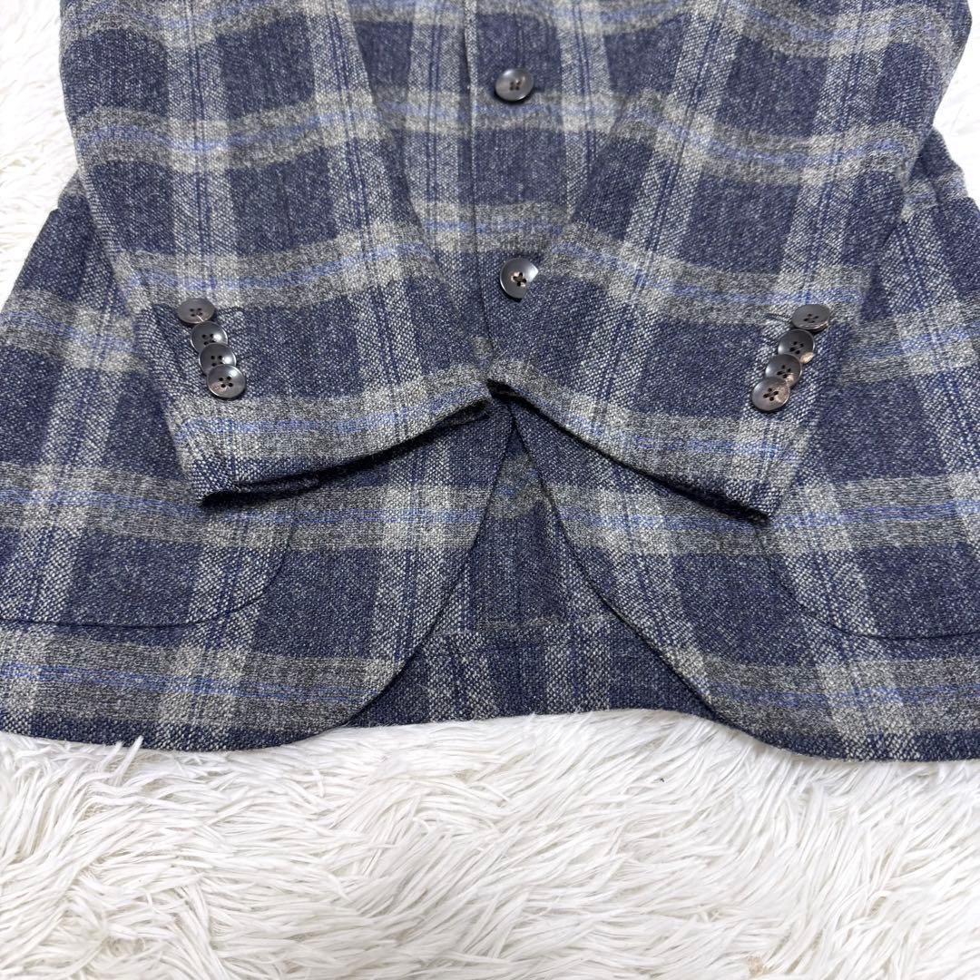 【極美品✴︎】ラルディーニ LARDINI テーラードジャケット ウール チェック