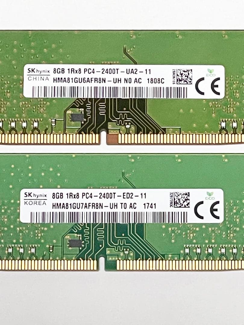 SK Hynix PC4-2400T 8GB メモリ 8×2(16GB)