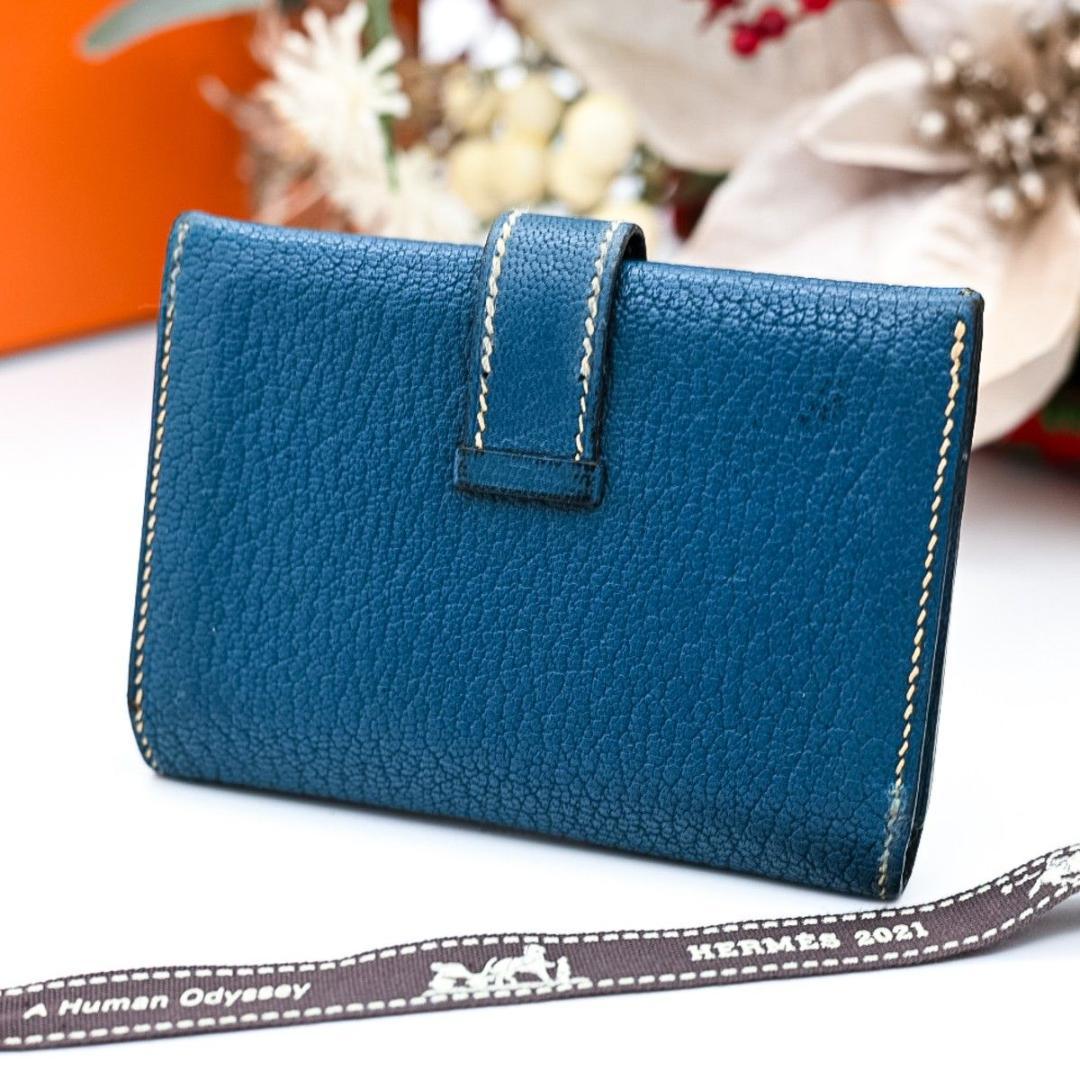 argon57 カードケース 名刺入れ ブルー HERMES