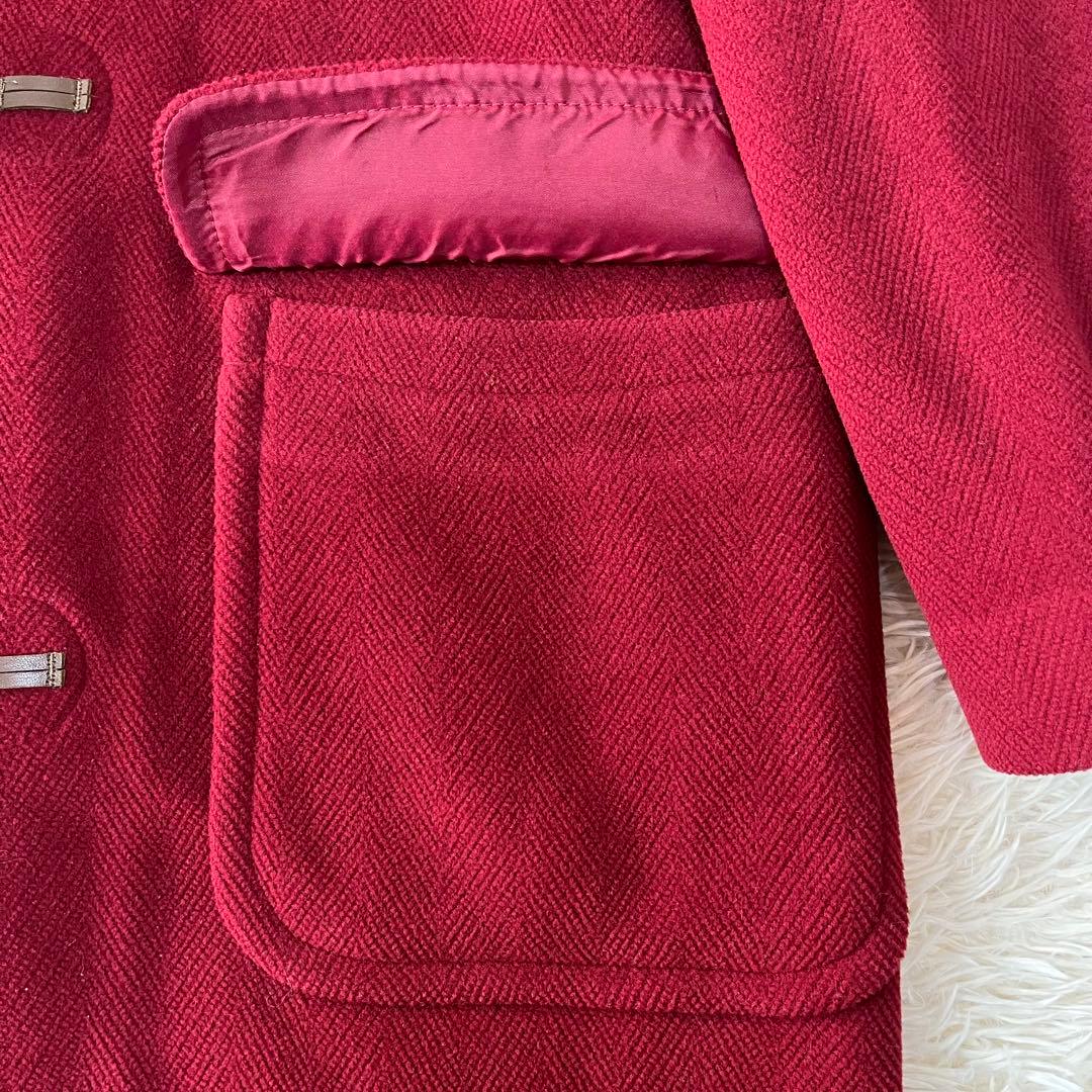 【美品】オールドイングランド　英国製　ヘリンボーン　ウール　ロングダッフルコート