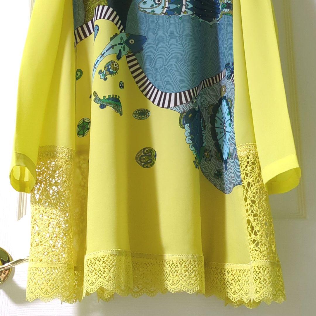 TOKUKO 1er VOL　トクコ　チュニック　海の生き物　レース模様