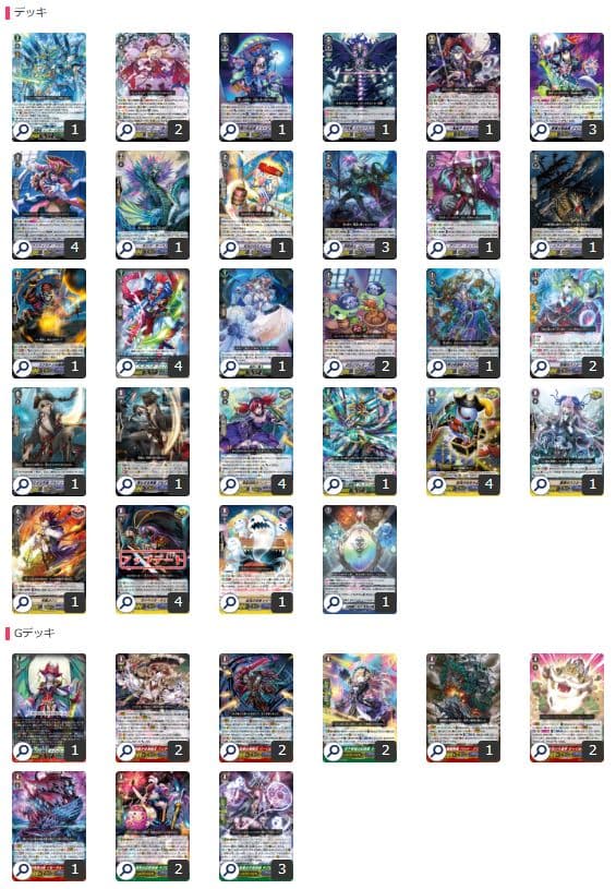 【Pスタン】ヴァンガード　グランブルー　ナイトローゼデッキ