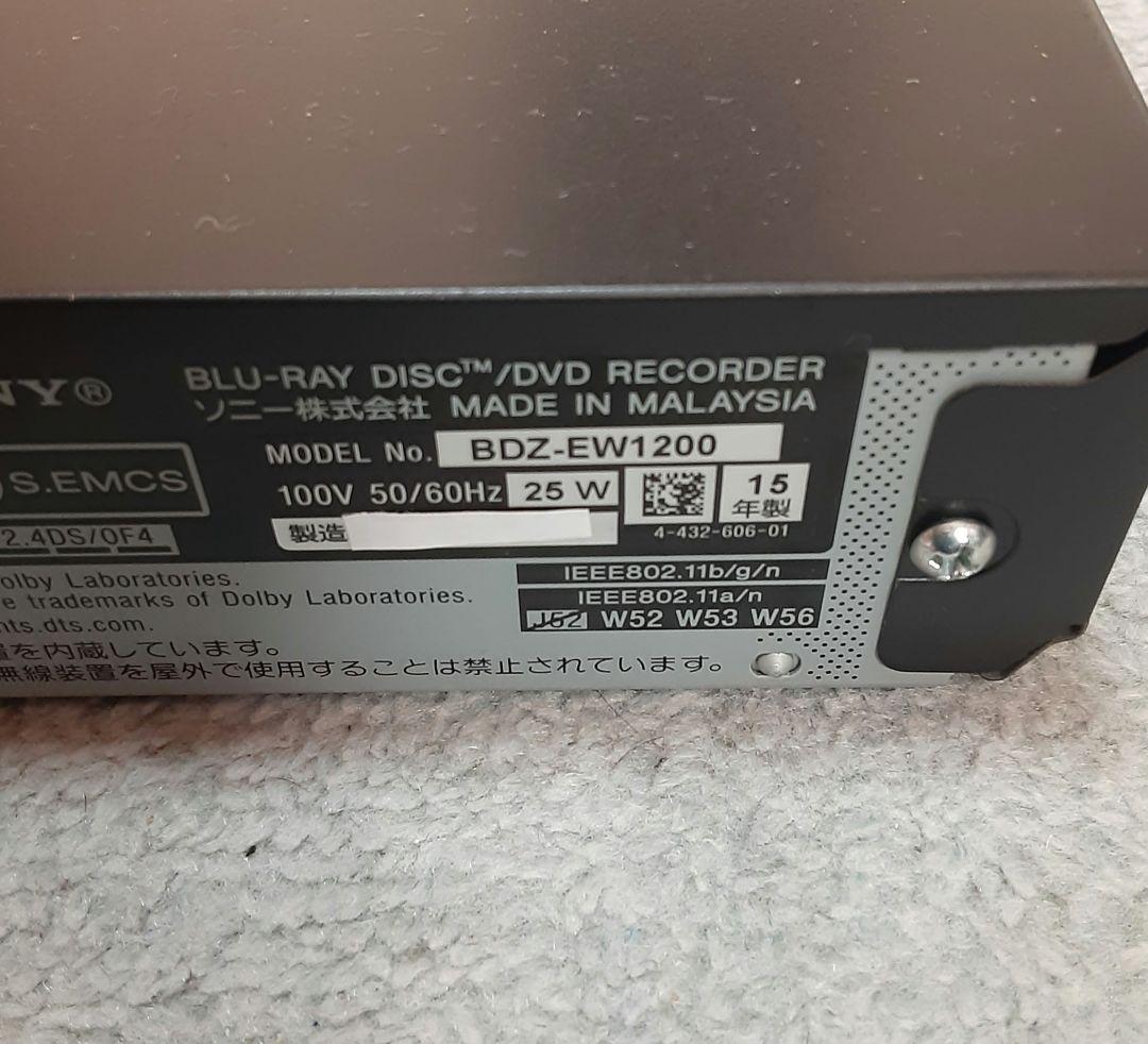 SONY ソニー ブルーレイレコーダー BDZ-EW1200
