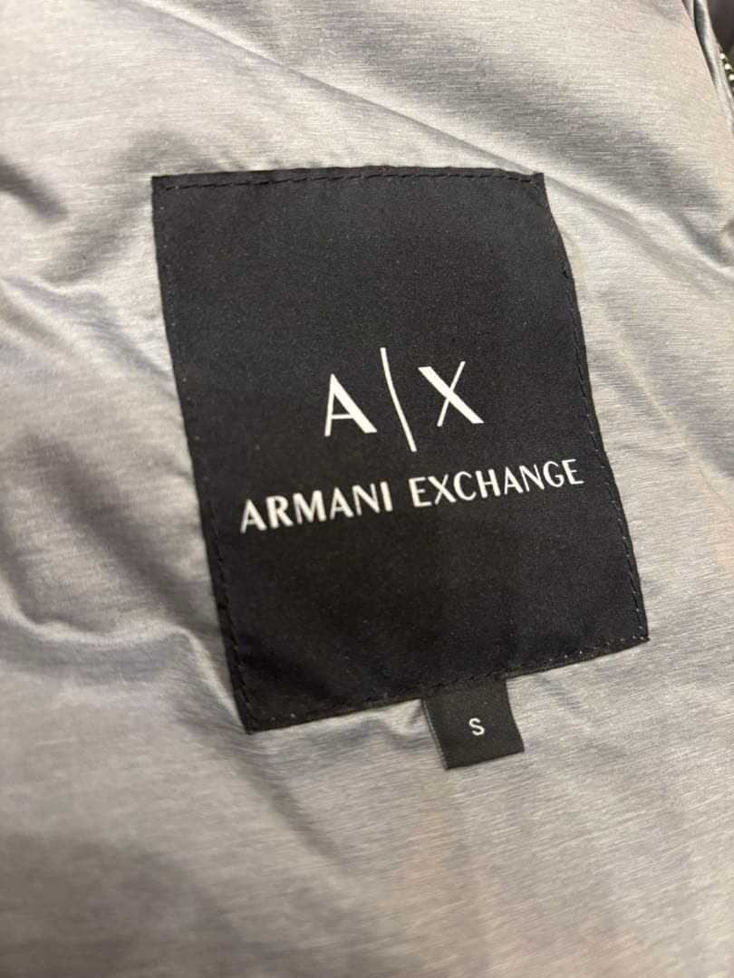 美品⭐︎アルマーニエクスチェンジ　黒メンズダウンジャケット Sサイズ