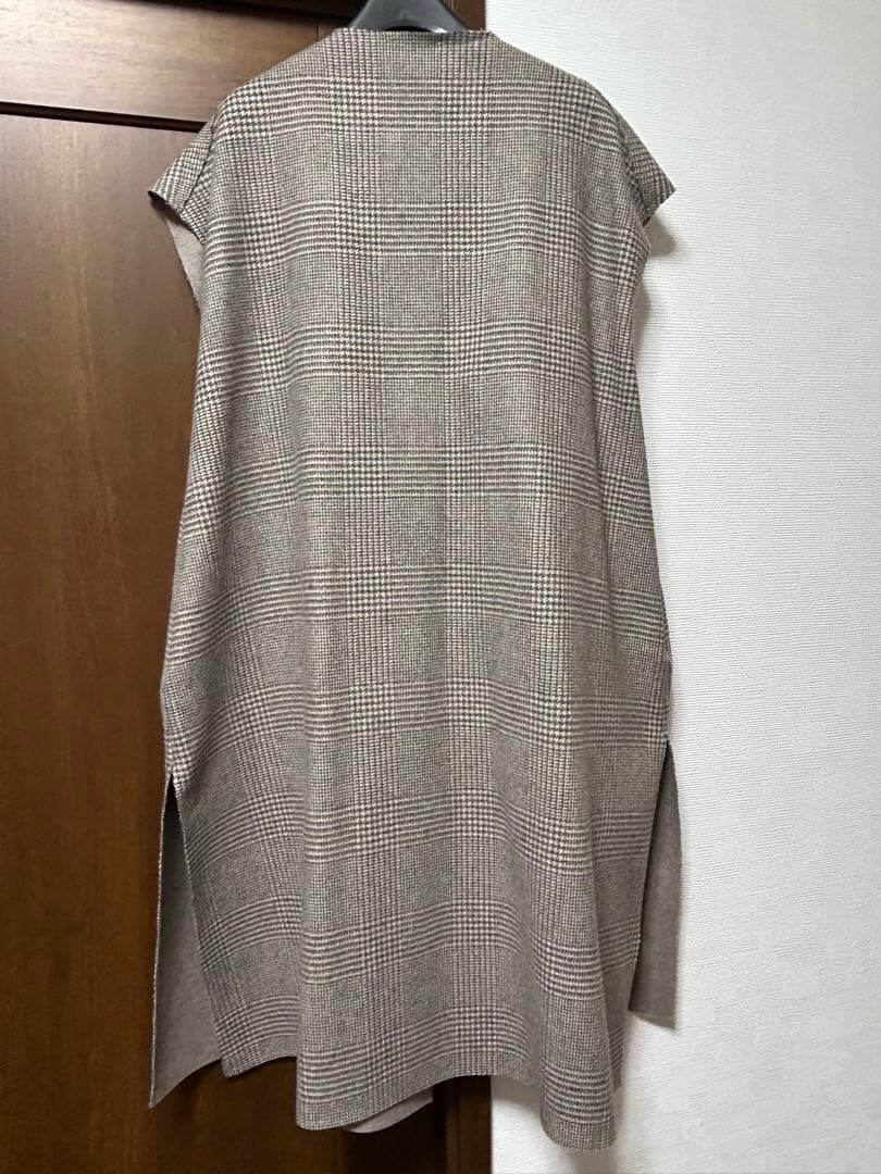 最終値下げ！yori チェック柄 ベスト・ジレ