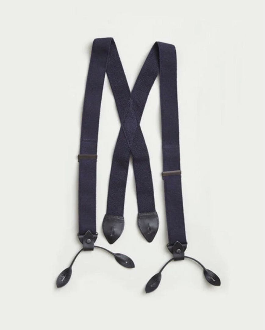 ナイジェルケーボン サスペンダー　ネイビー