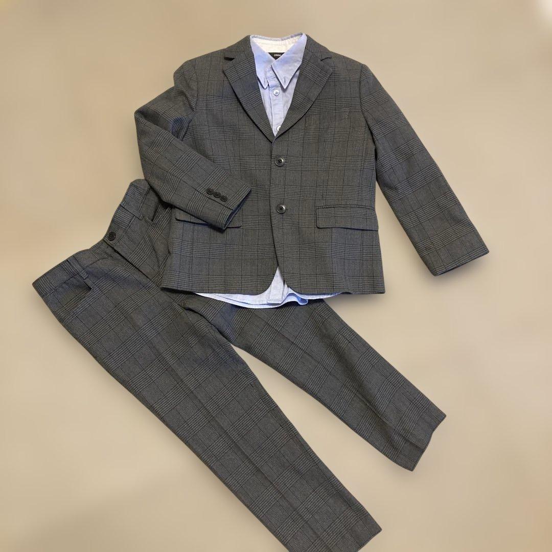 【美品】COMME CA ISM コムサイズム スーツ 120 4点 卒園入学