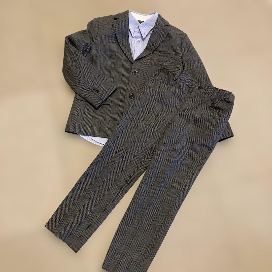 【美品】COMME CA ISM コムサイズム スーツ 120 4点 卒園入学