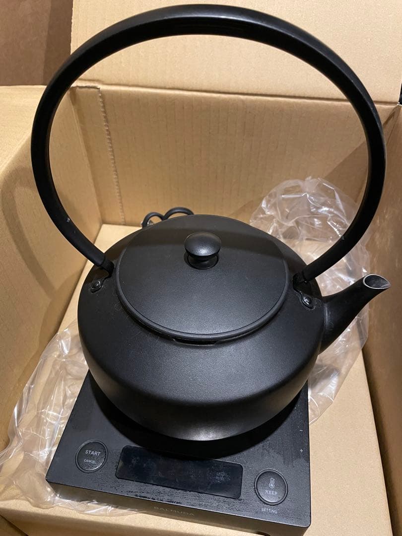 ジャンク品2025 バルミューダ　ブラック 電気ケトル