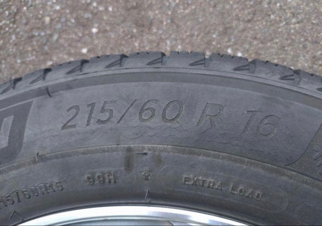 オデッセイ RC1 にて使用☆社外アルミスタッドレス☆215/60R16☆