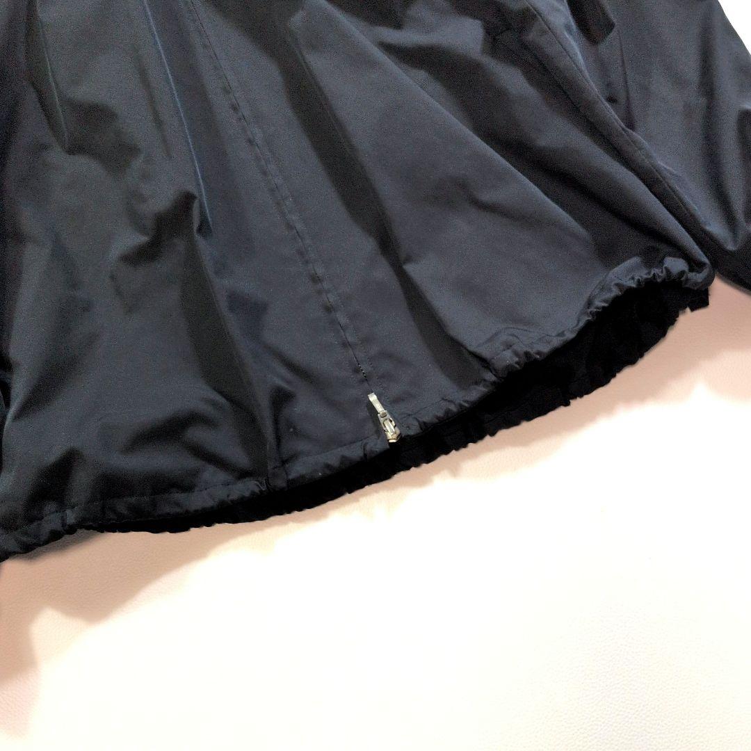 洗える soeju 近年モデル　リモンタブルゾン　ノーカラー　ダブルジップ