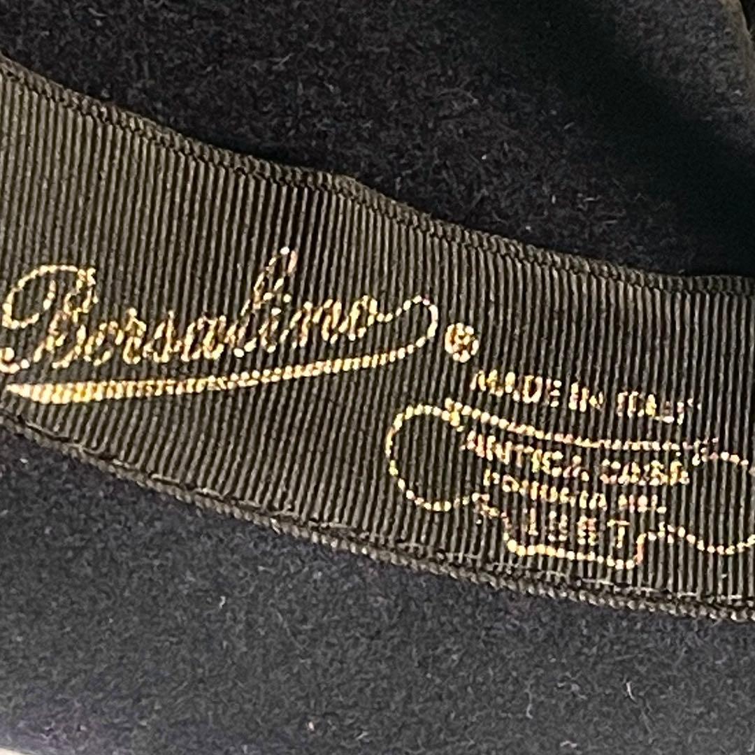 【極美品】ボルサリーノ アレッサンドリア 中折れ フェドラハット 61cm