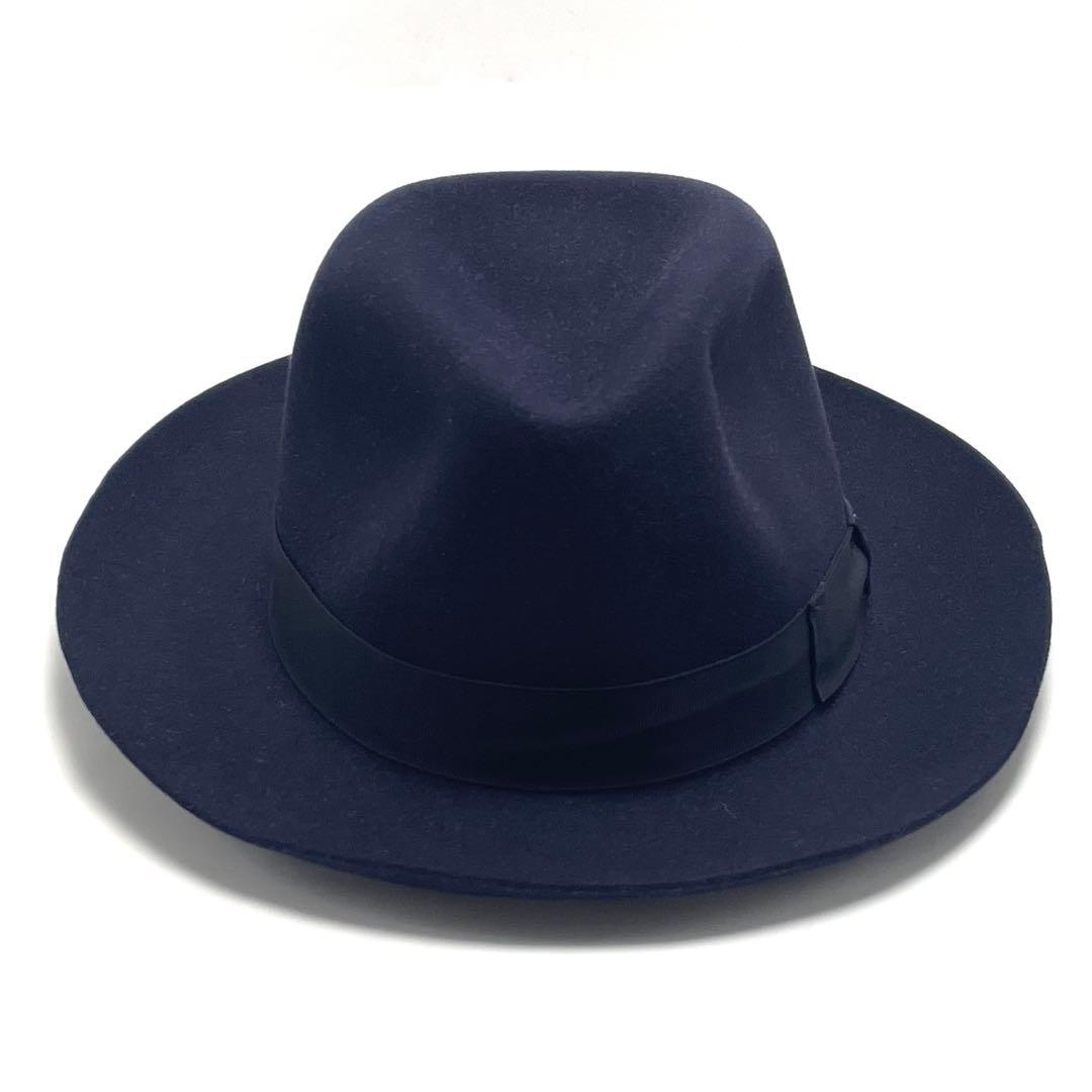 【極美品】ボルサリーノ アレッサンドリア 中折れ フェドラハット 61cm