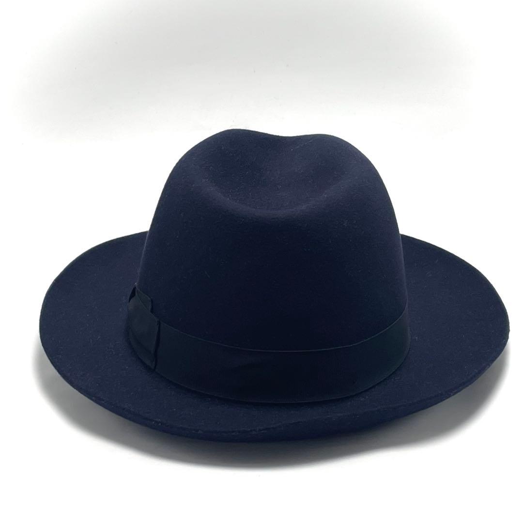 【極美品】ボルサリーノ アレッサンドリア 中折れ フェドラハット 61cm