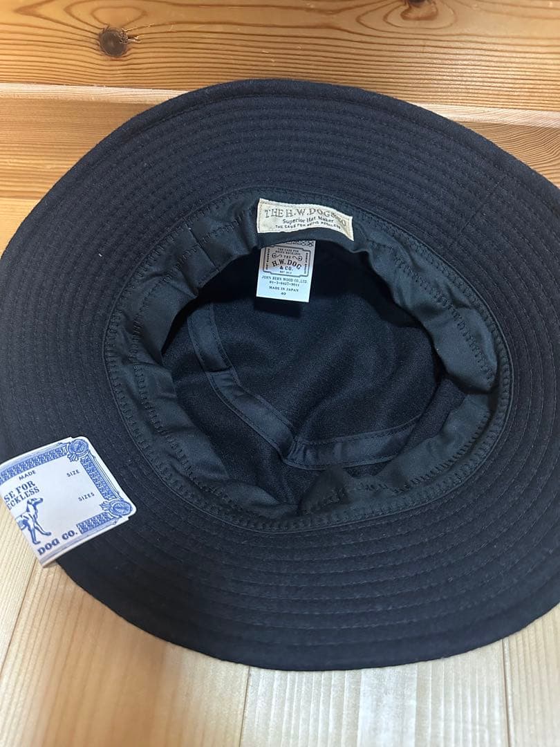 THE H.W.DOG&CO. バケットハット　黒