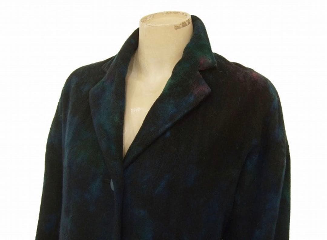 イッセイミヤケISSEY MIYAKE★グラデーション★ファー付ジャケット★L位