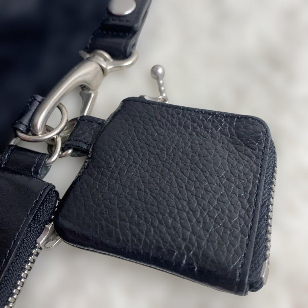 LIMIFEU リミフゥ3pouch leather キーホルダー　BLACK
