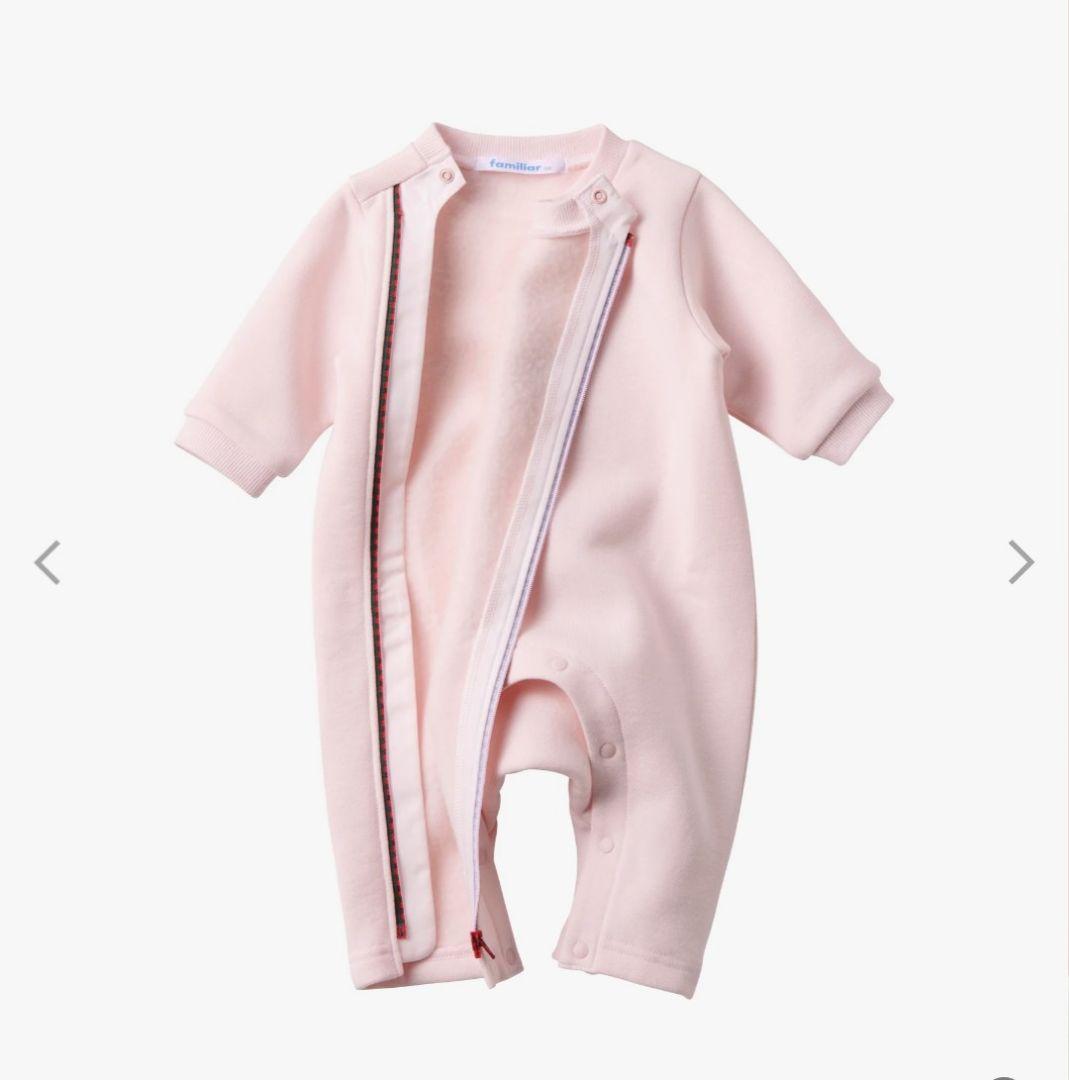 familiar　カバーオール（秋冬）ピンク