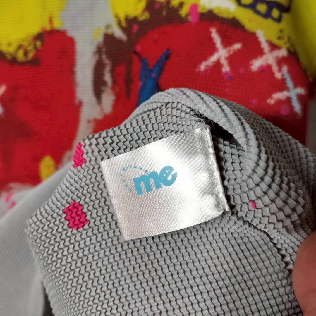 ミーバイイッセイミヤケ 半袖カットソー ハイネック ペイント 総柄