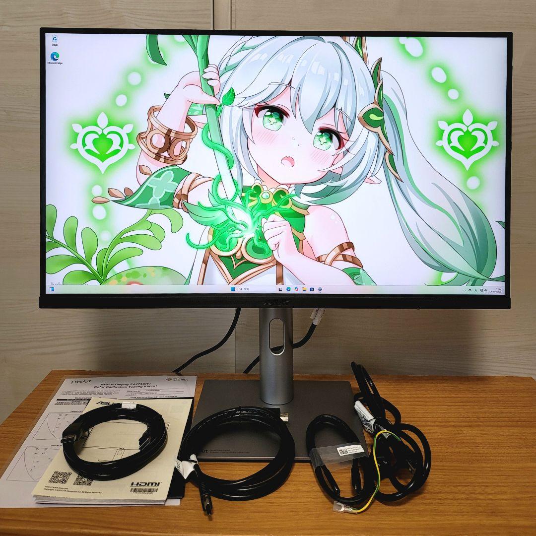 美品　ASUS 4K モニター ProArt PA279CRV　27インチ