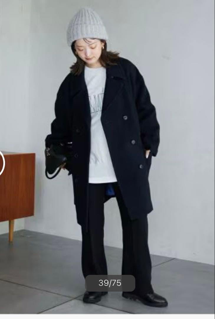 SLOBE IENA メルトンBIG Pコート