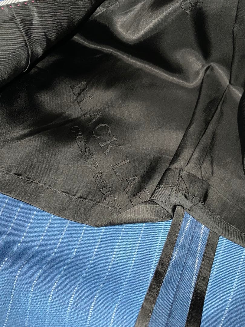 美品　ブラックレーベルクレストブリッジ スーツ　ネイビー　M 御幸毛織