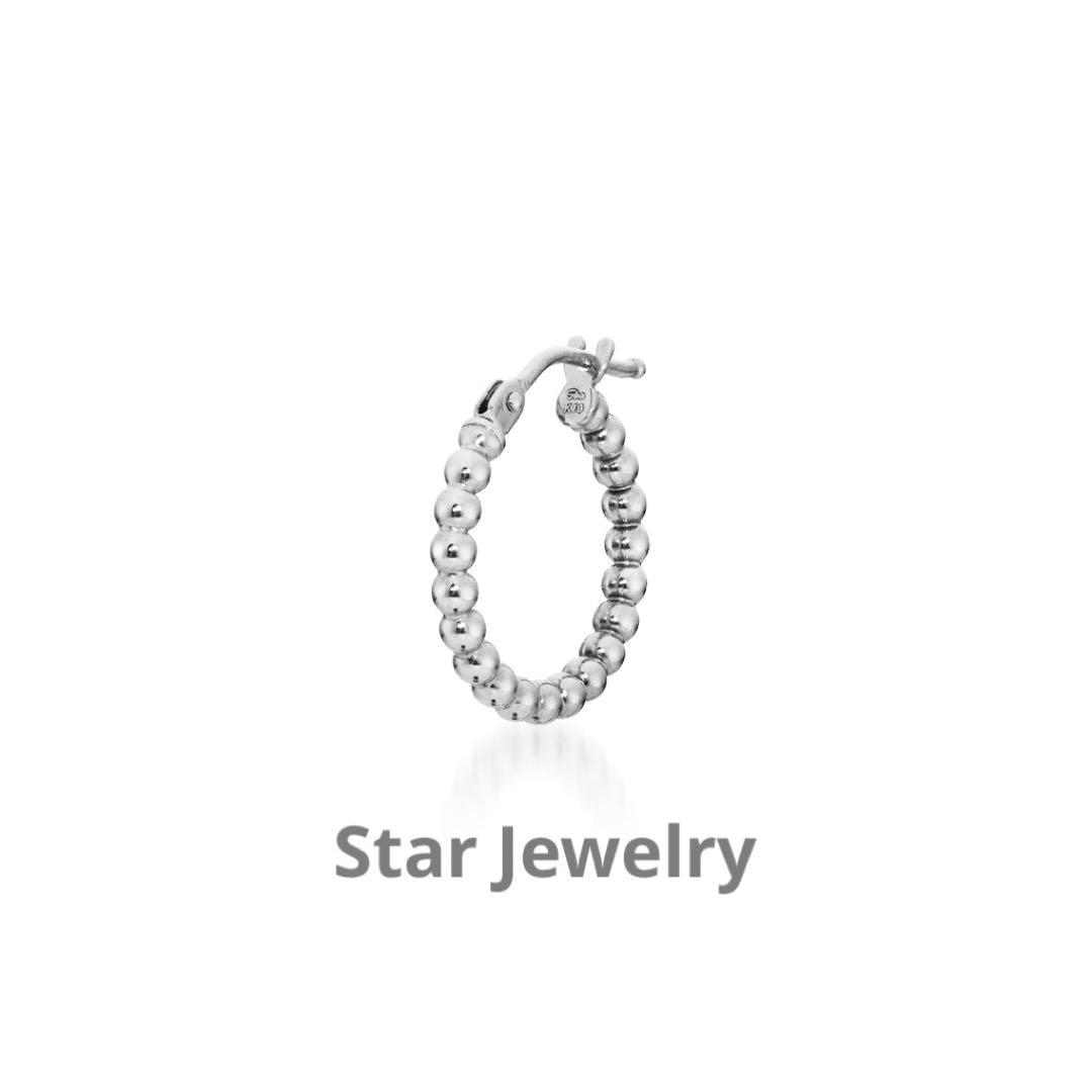 スタージュエリー ボールフープ ピアス 片耳用①