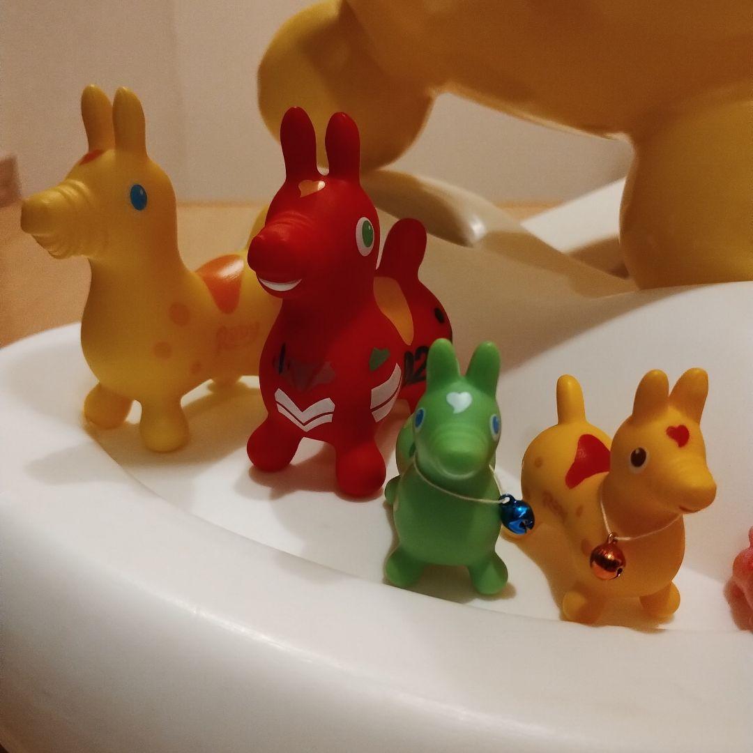 RODY ホッピング 大　中　小　超小合計27体　空気入れ　ロッキング台座付き