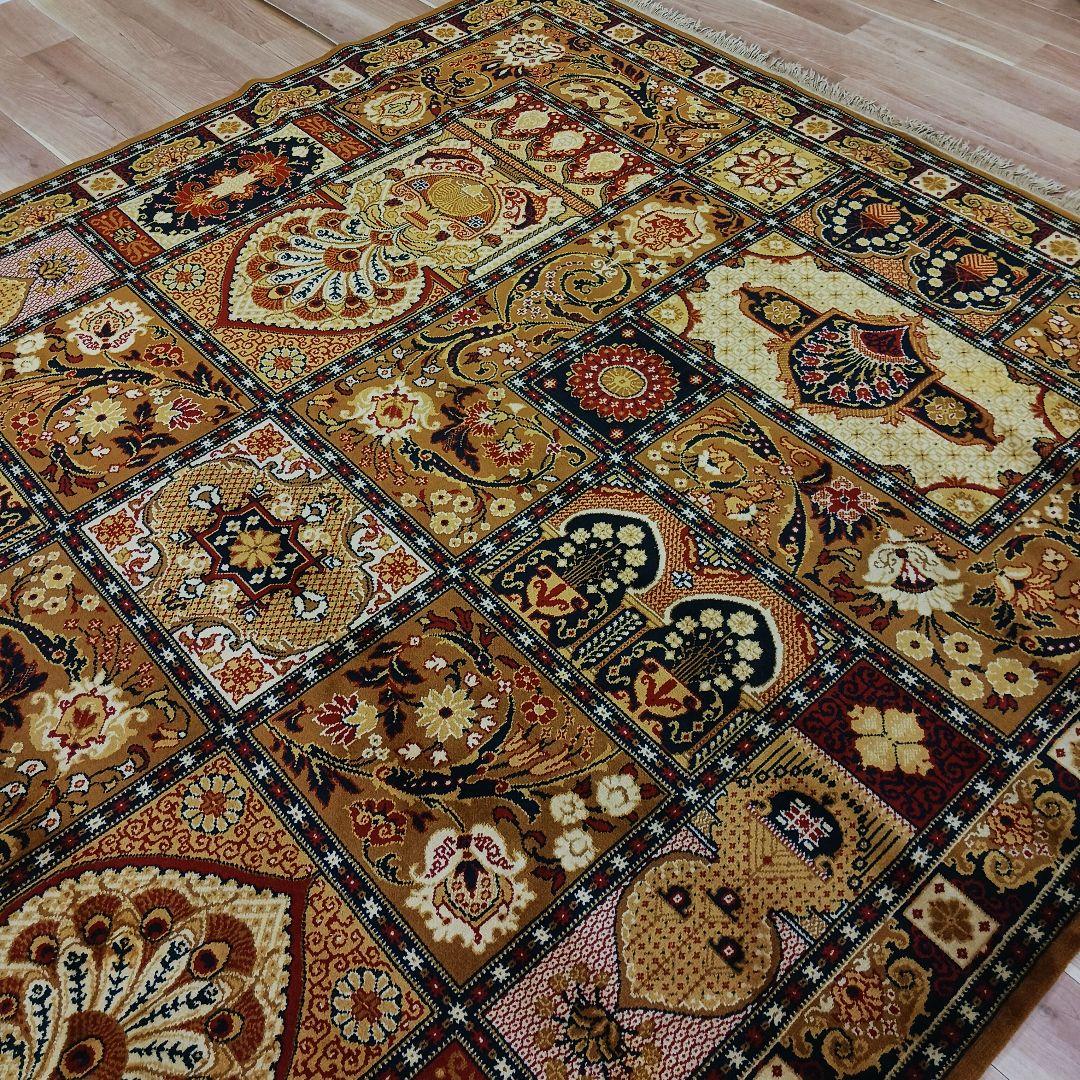 ドイツ製 ウィルトン織絨毯 純毛 ウール 大判カーペット240×340㎝