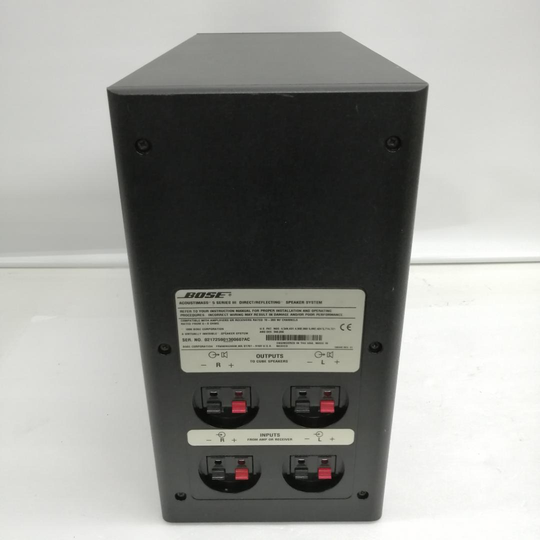 【動作品】bose スピーカー acoustimass 5 series Ⅲ①