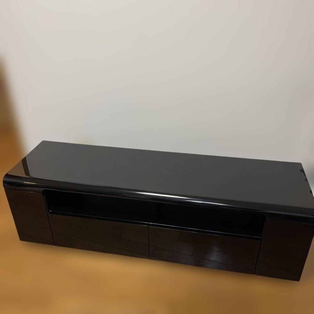 ⭐︎搬入、設置はメルカリ便の人がしてくれます⭐︎テレビ台　収納付き　ブラック