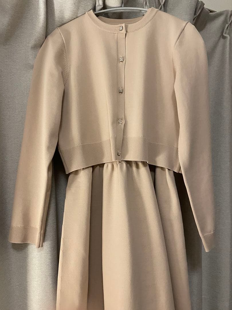 CELFORD コルセットディティールワンピース×カーディガンセット