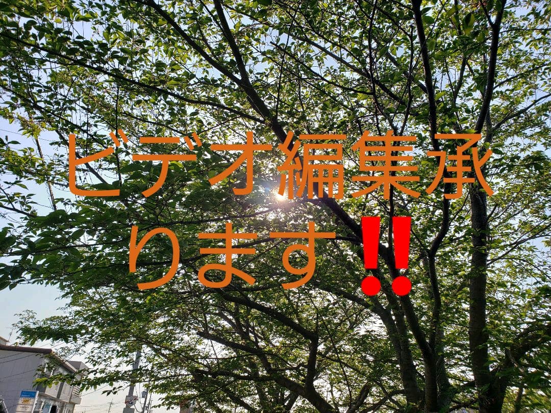 ビデオ編集おまかせください。