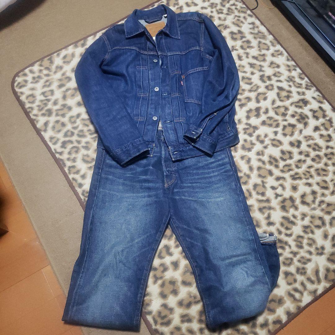 リーバイスセットアップ1st デニムジャケット　リーバイスプレミアムセットアップ