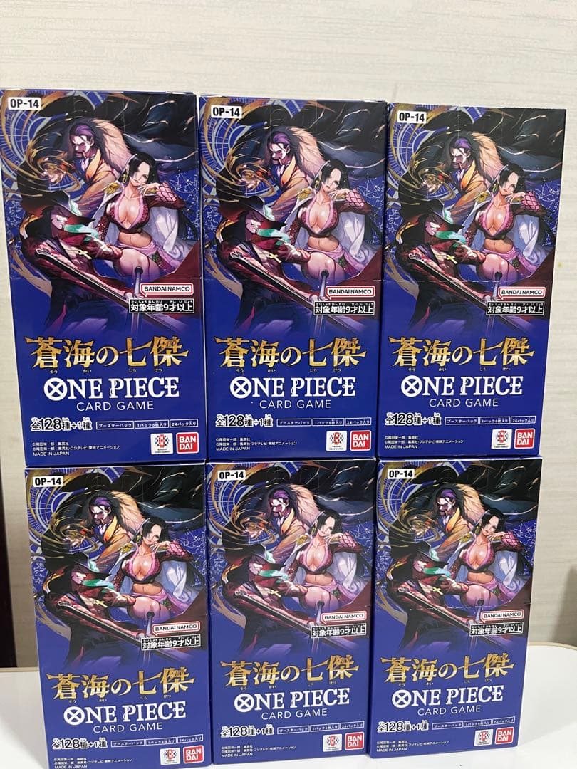 【テープ付き】ワンピースカード OP-14 蒼海の七傑 新品未開封　6BOX