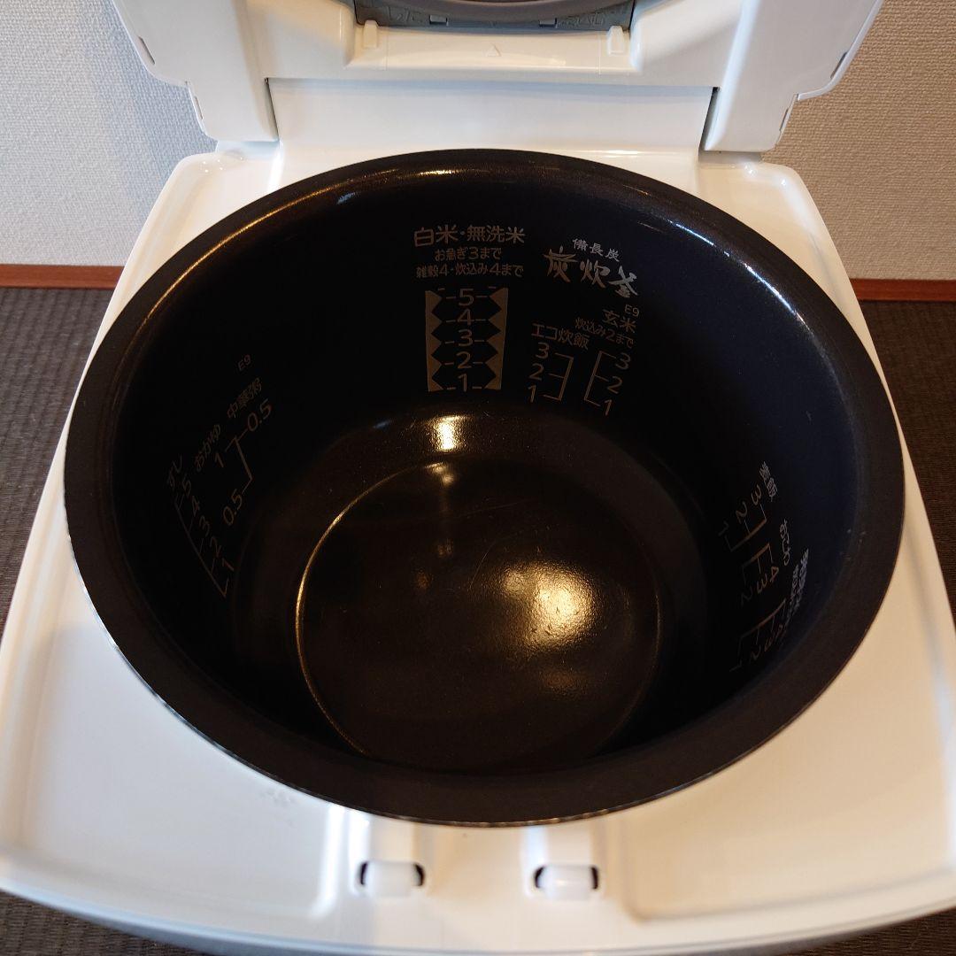 三菱電機 IHジャー炊飯器 5.5合炊き 炭炊釜 NJ-VEB10-W