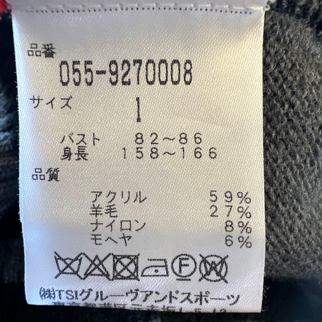 PEARLY GATES チェック柄ハイネックセーター