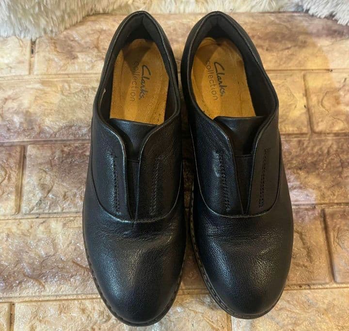 Clarks ブラック ローファー EUR38(23.5㎝)