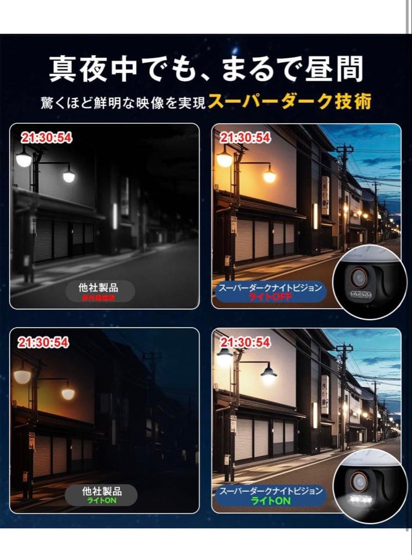 SKYWORTH 4K 800万画素GoogleTV対応　防犯カメラ 監視カメラ