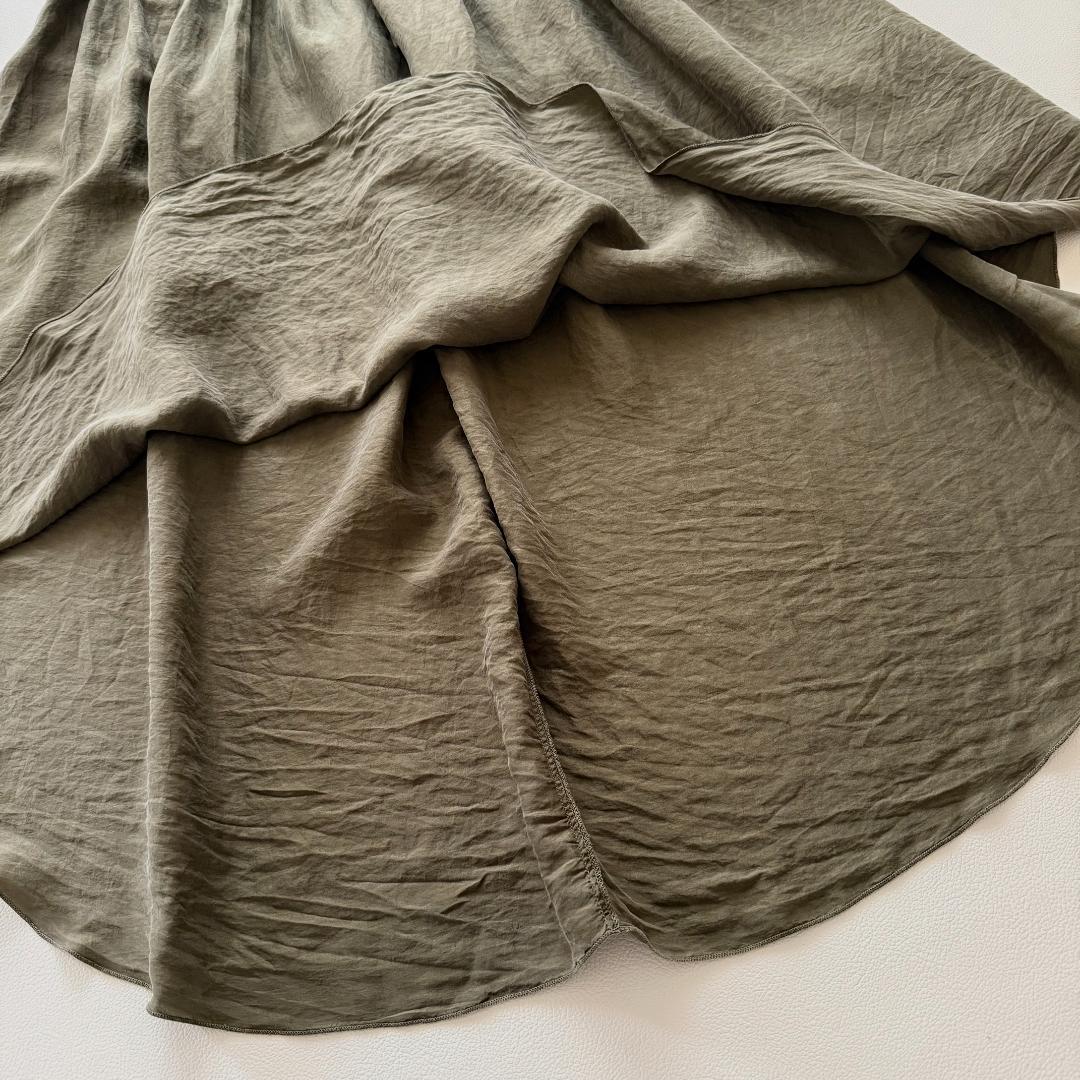 フォルテフォルテ シルク100% ノースリーブワンピース　ウエストマーク