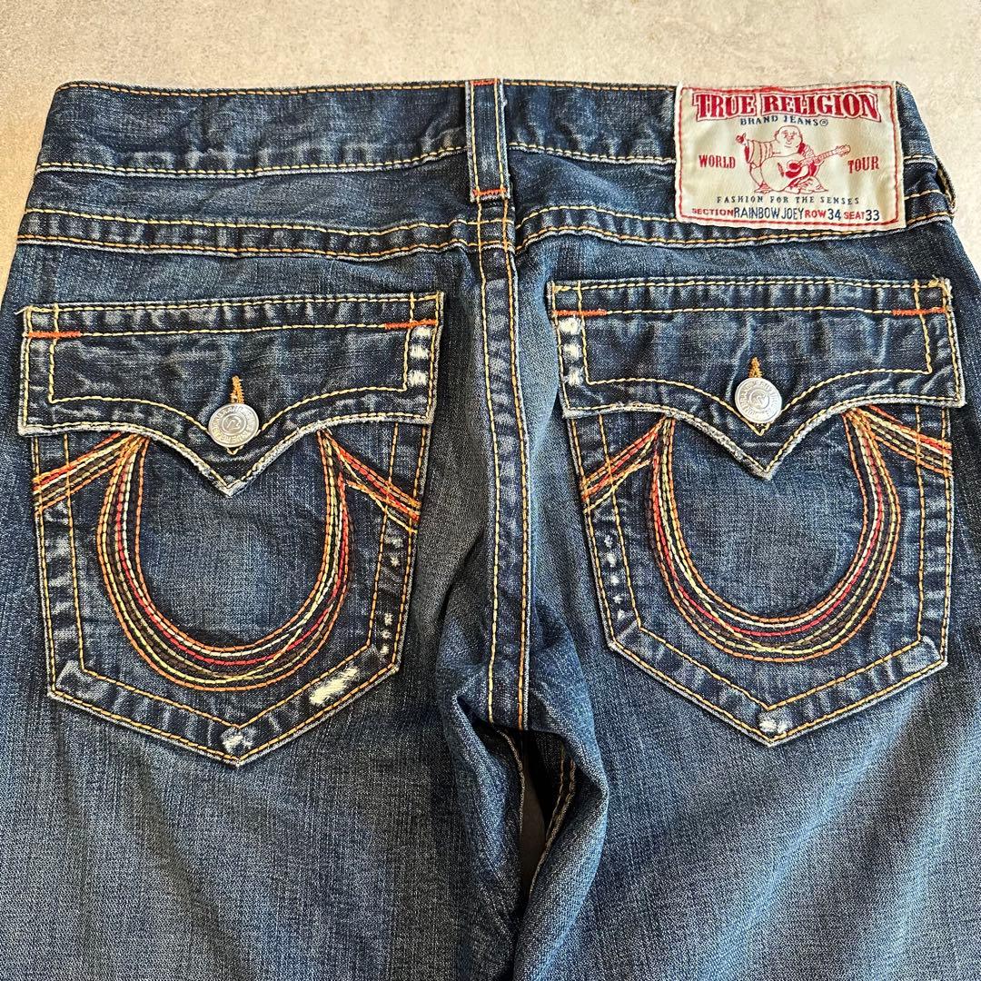 TRUE RELIGION RAINBOW JOEY フレアデニム