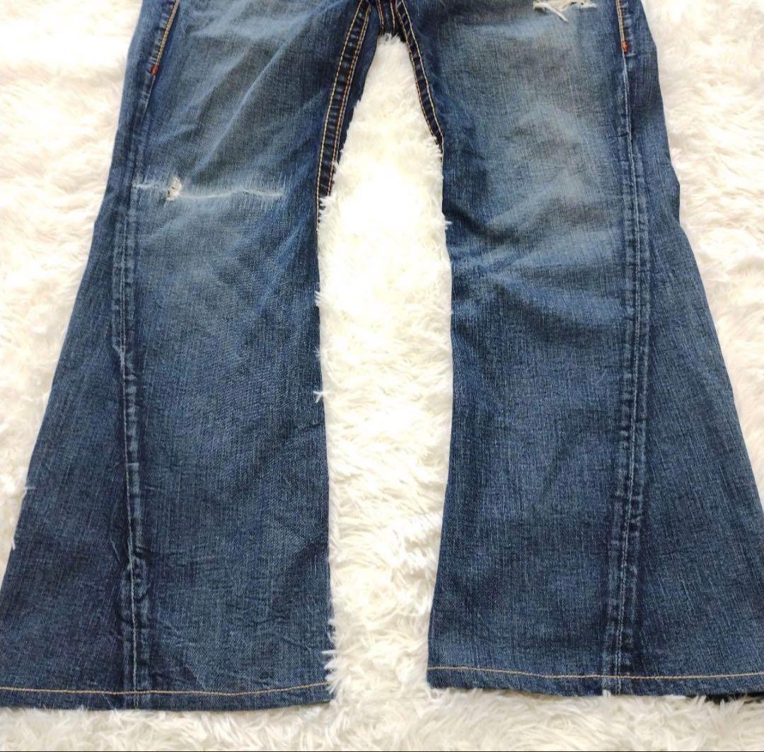 TRUE RELIGION RAINBOW JOEY フレアデニム