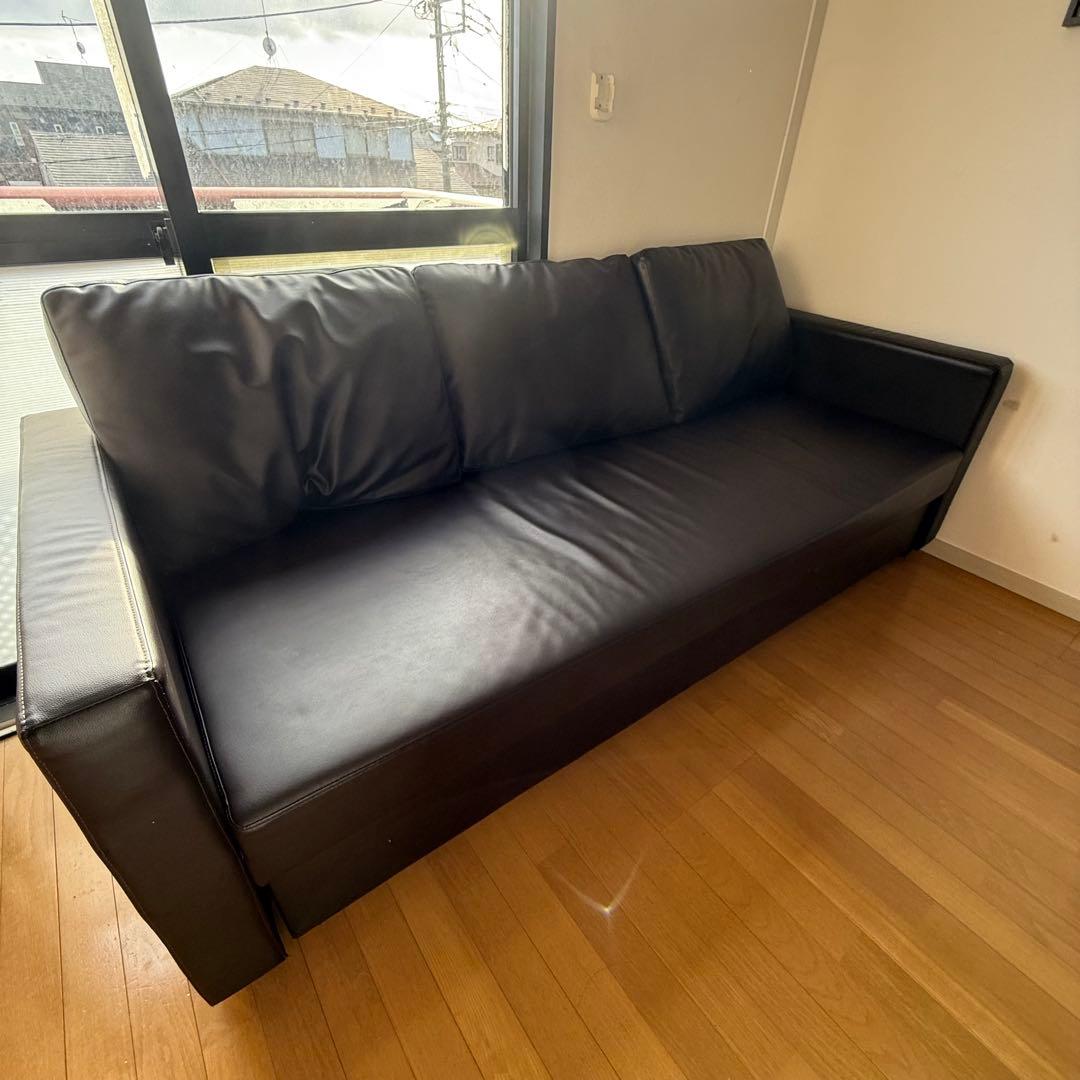 【傷汚れあり】ニトリ　3人用ソファベッド( Nシールド ノアーク2S DBR)