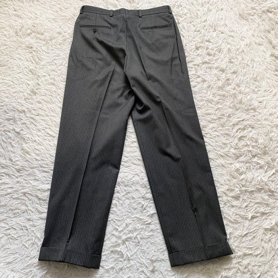 極美品■ブルックスブラザーズ　スーツ　セットアップ　グレー　ストライプ　3B