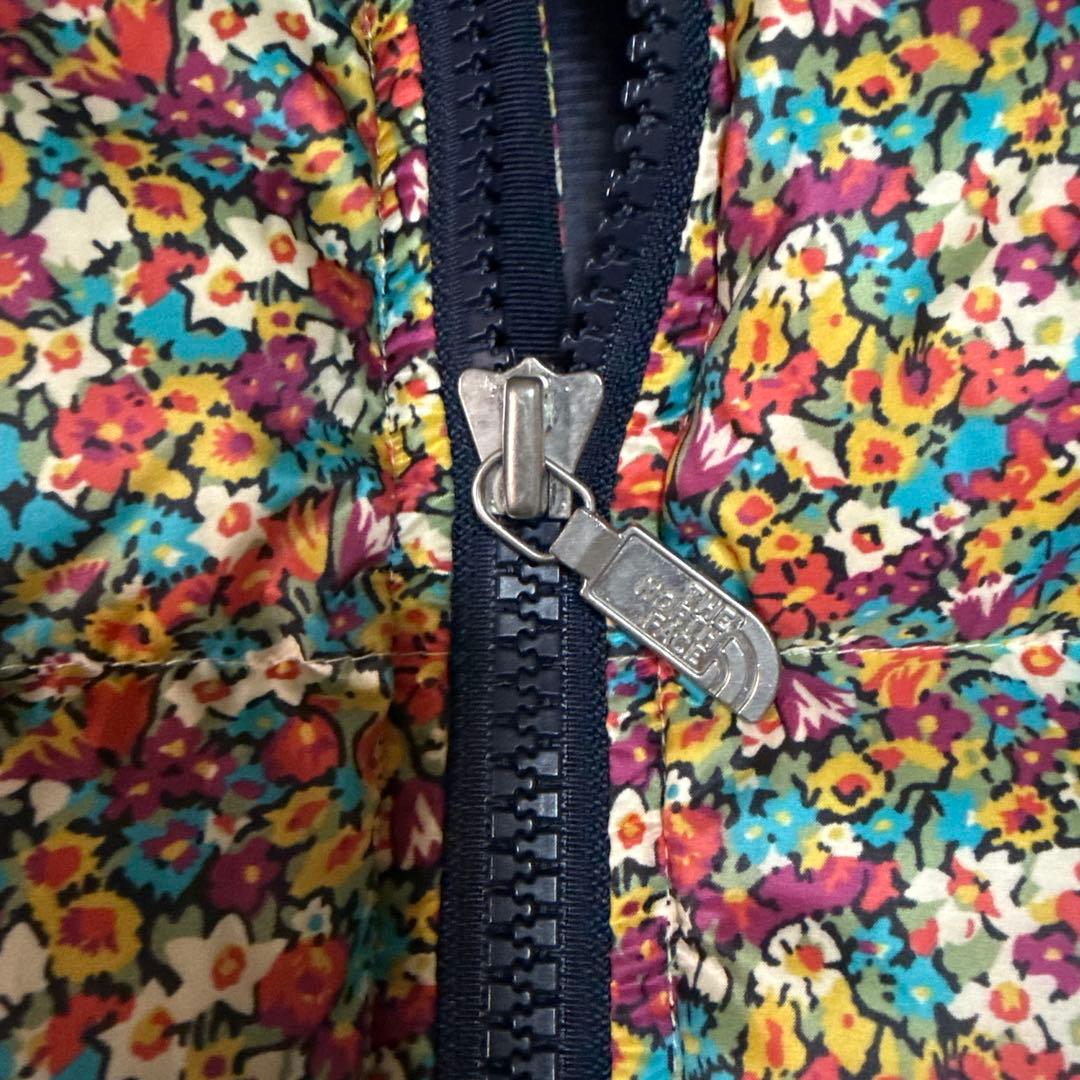 【希少】ノースフェイス　パープルレーベル　ヌプシ　ダウンベスト　花柄　別注　L