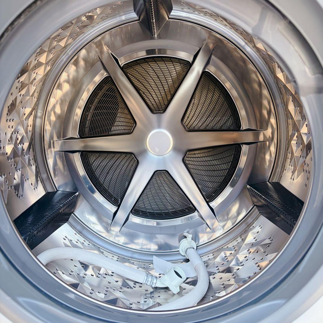 90運搬取付無料！ホワイト純正Panasonicドラム電機洗濯乾燥機！完動超美品