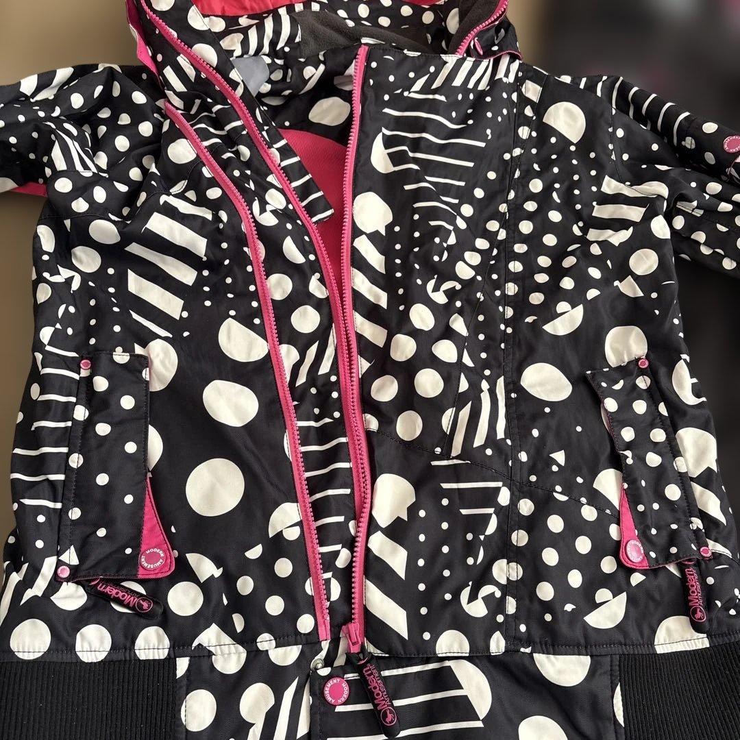 モダンアミューズメント　スノーウェア　スキー　スノボ　雪遊び　L ピンク　黒