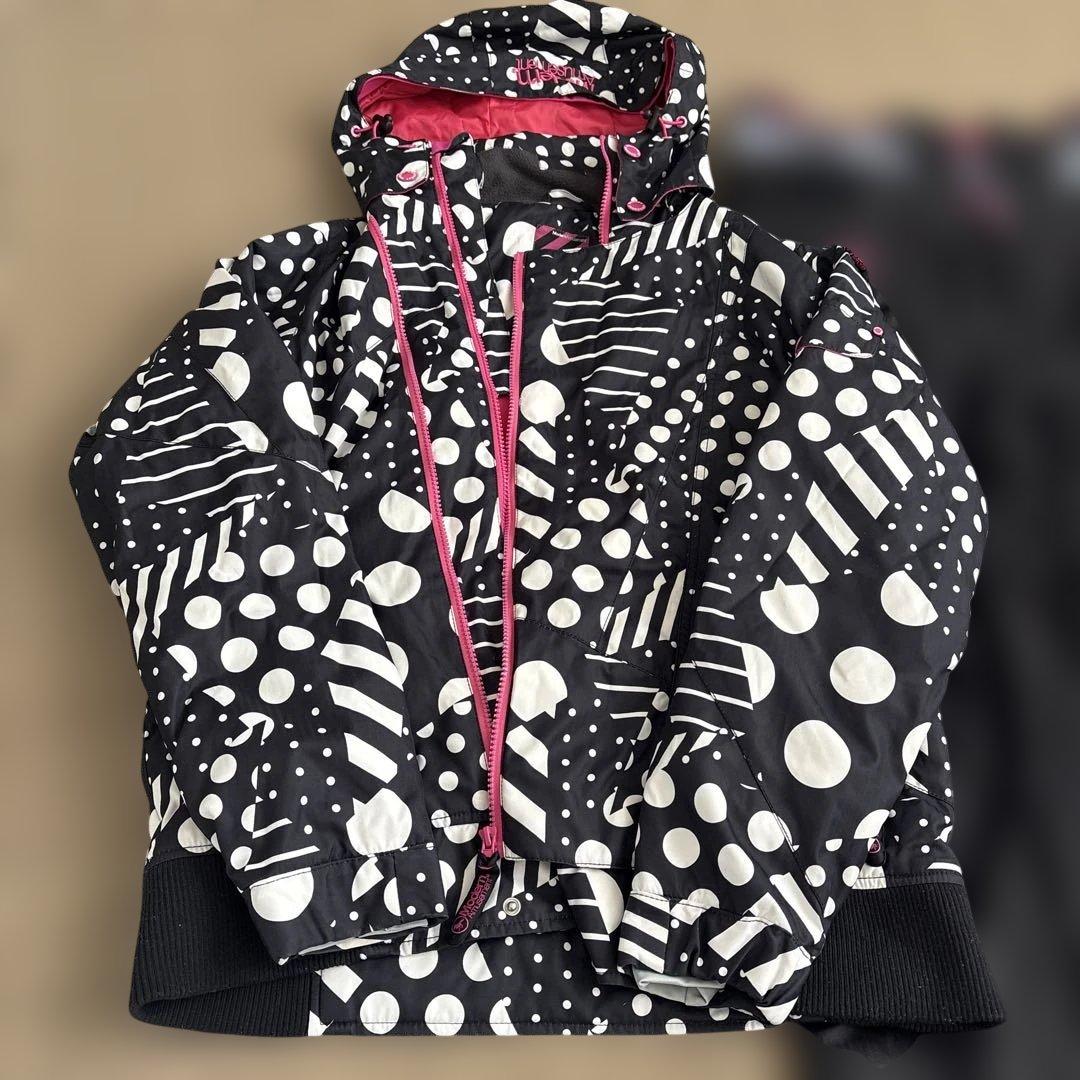 モダンアミューズメント　スノーウェア　スキー　スノボ　雪遊び　L ピンク　黒