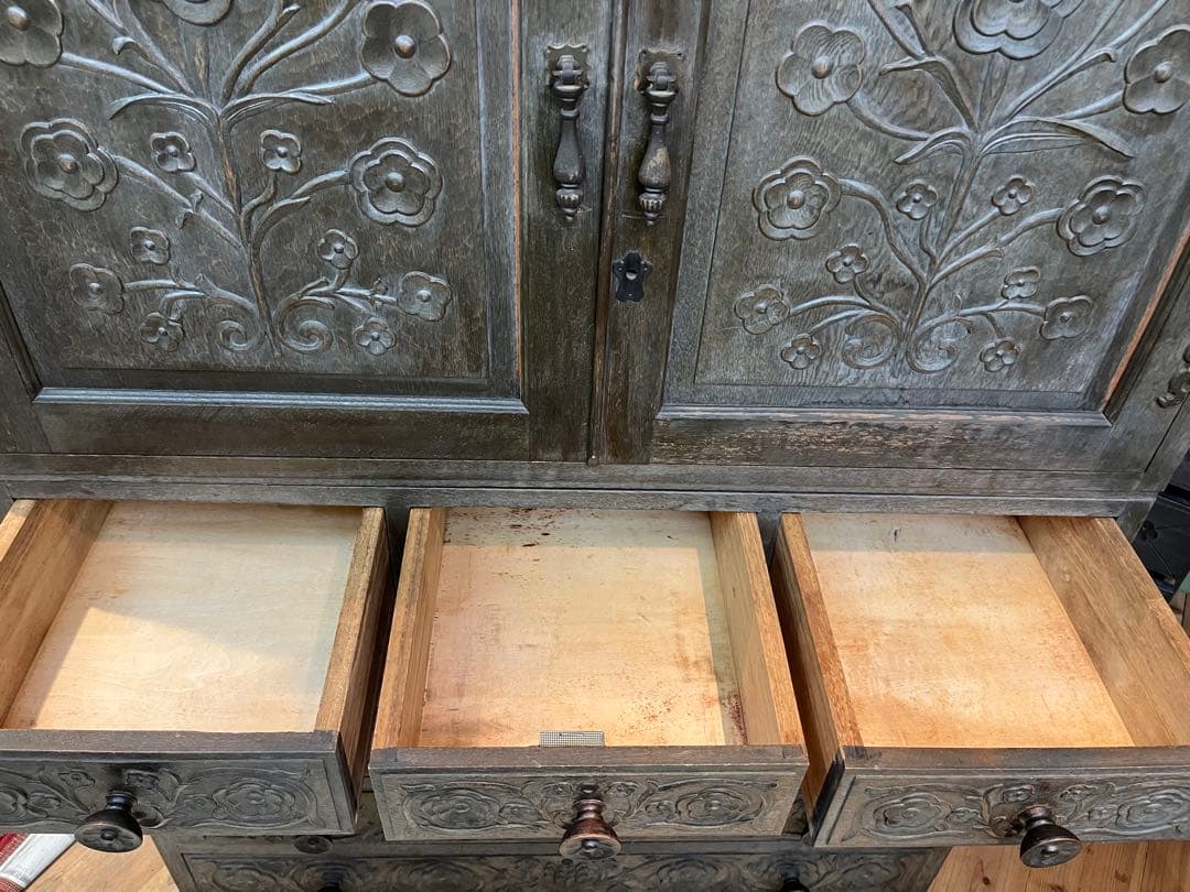 チェスト 着物箪笥 木彫り インテリア 箪笥 昭和レトロ ビンテージ 木製